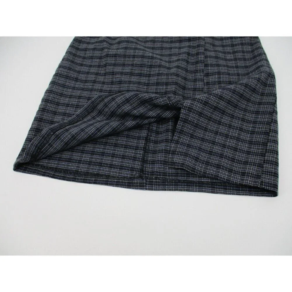 Younique Clothing Juniors Skirt 9 Plaid Preppy Zipper Unlined Made in USA Casual